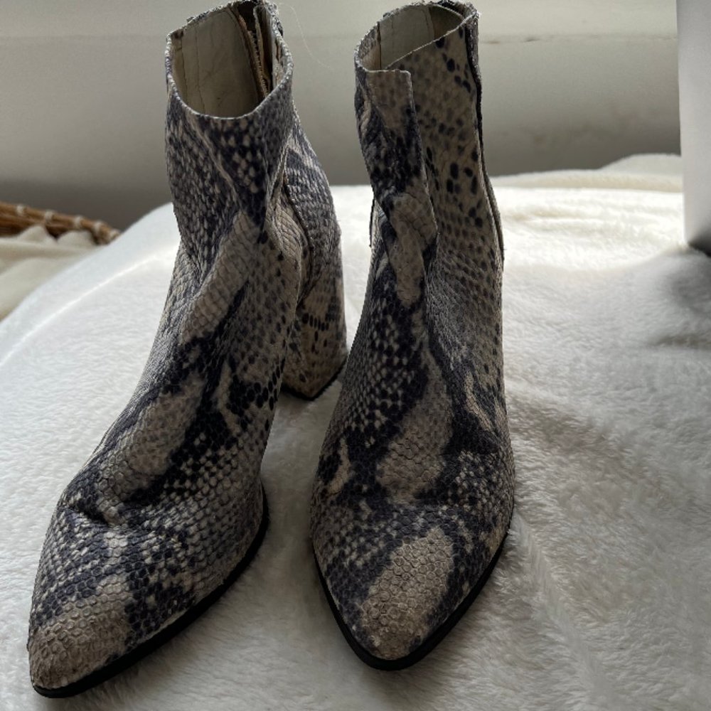 Steve Madden Snakeskin Booties